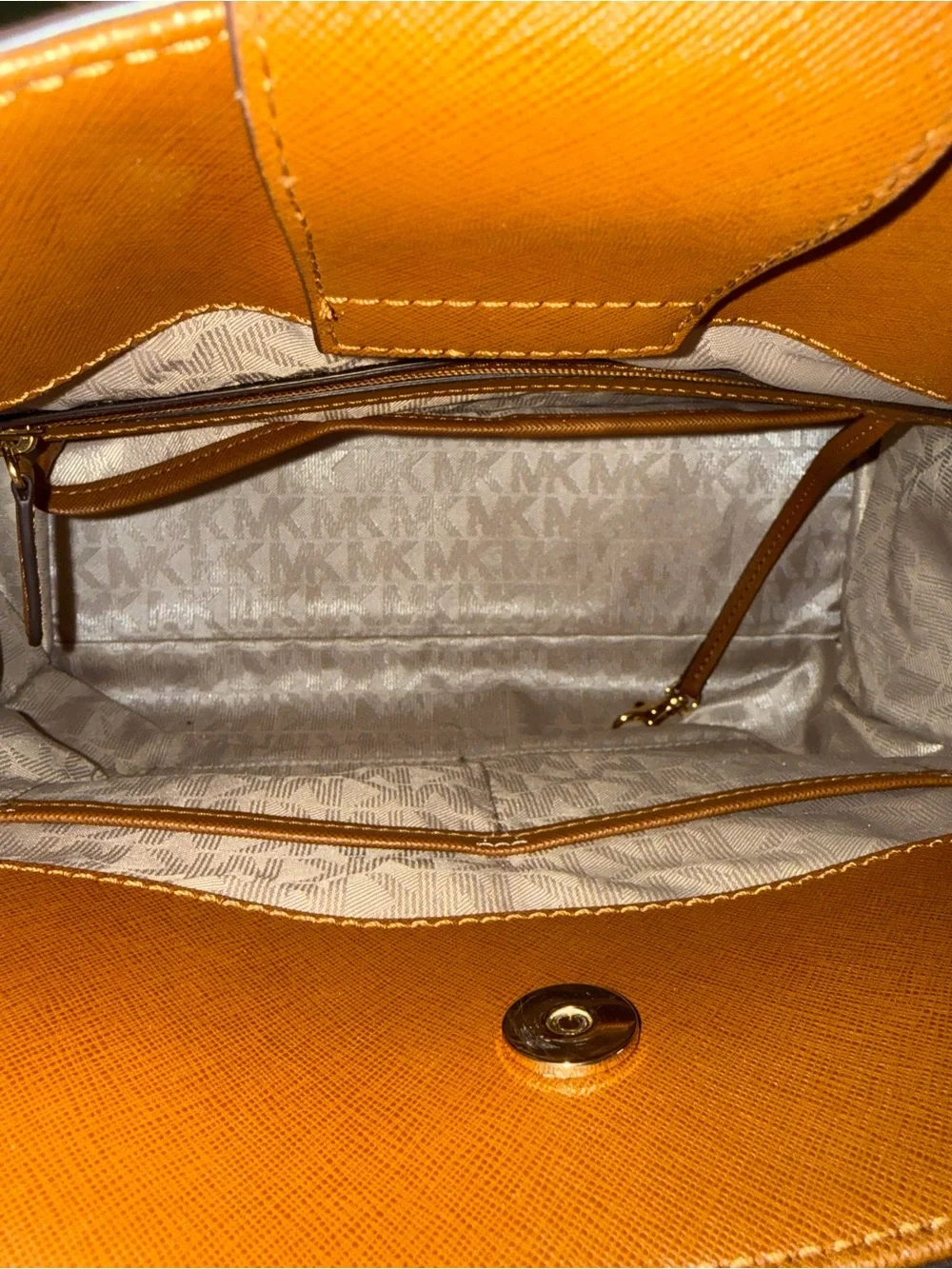 Michael Kors Brown Leather Hamilton Tote Bag